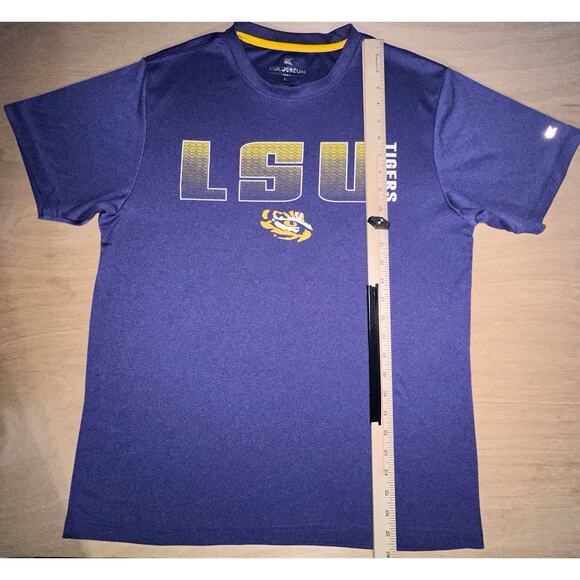 Colosseum Mens Tshirt Size Large LSU Tigers Louisiana SEC Purple Gold - Picture 8 of 8